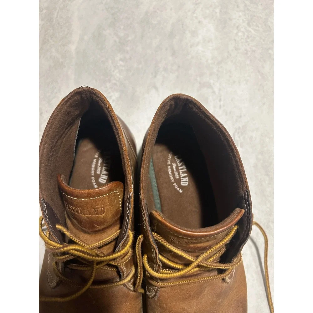 Eastland Jack Mens Tan Leather Chukka Boots Size 11.5 D 7147-07 Wedge Sole